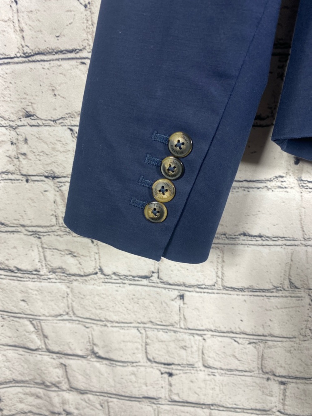 Tommy Hilfiger Navy Two-Button Tailored Women’s Blazer Size 6 - Picture 7 of 8